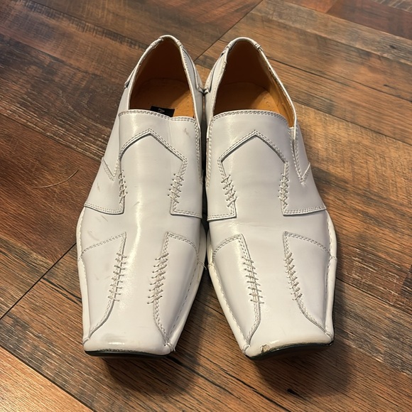 A. Cellini square toe leather western short booties size 8.5 - Picture 2 of 7